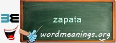 WordMeaning blackboard for zapata